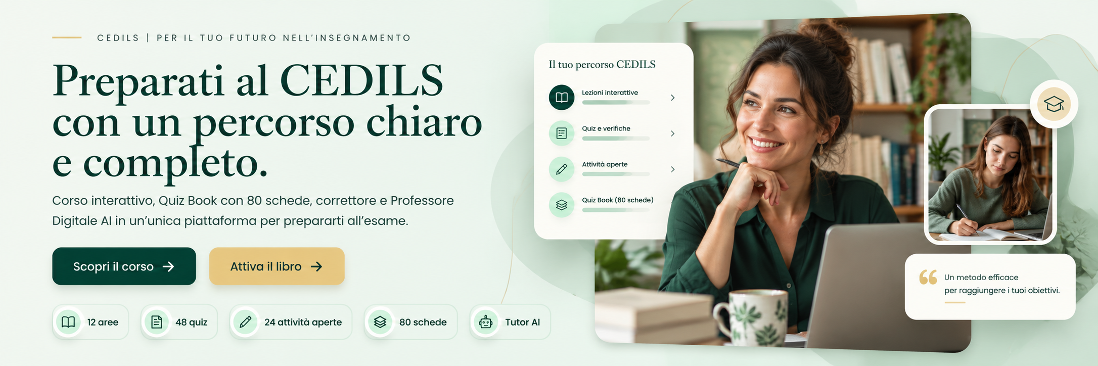 Preparati al CEDILS con corso, Quiz Book e Professore Digitale